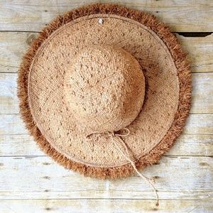 Scala | Wide Brim Straw Hat | Handmade